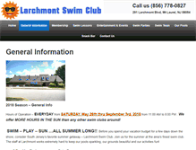 Tablet Screenshot of larchmontswimclub.com
